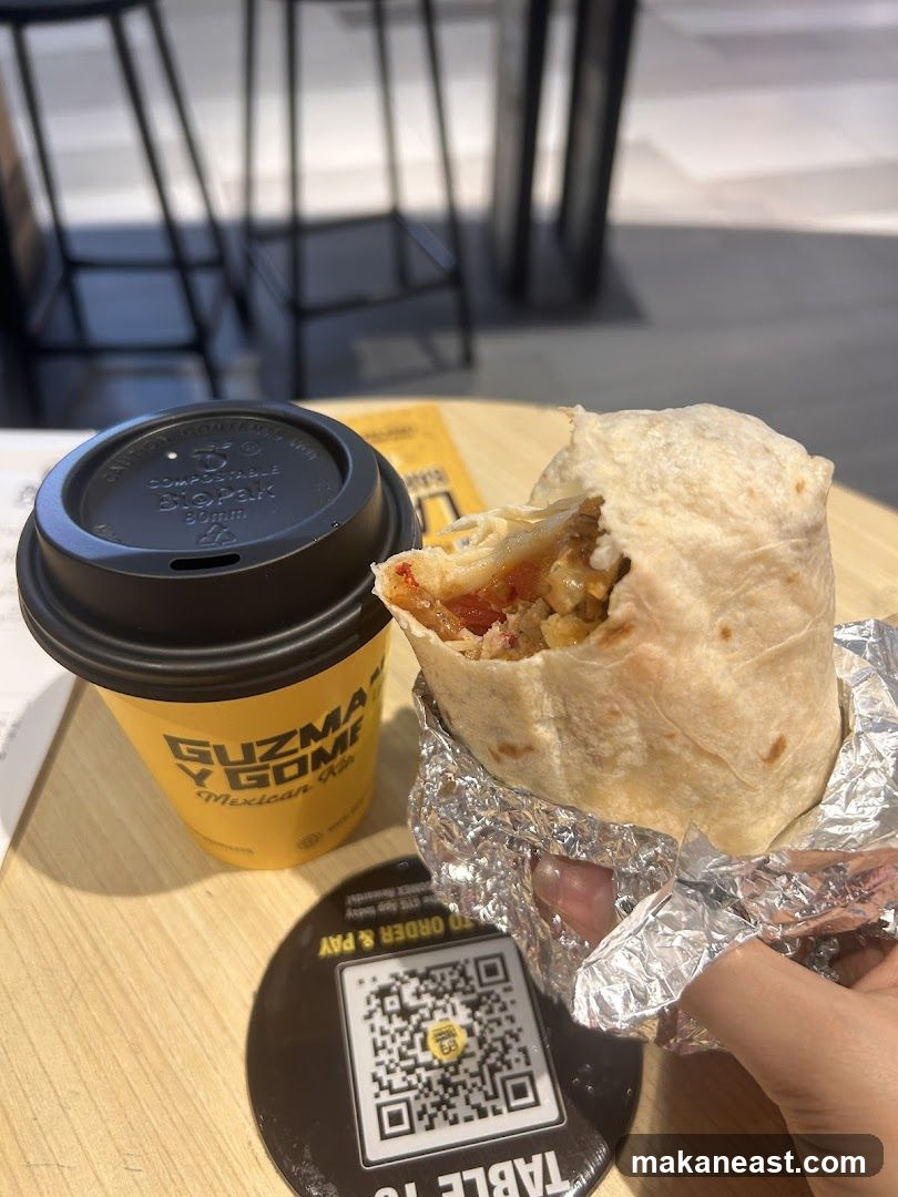 Burrito and Coffee