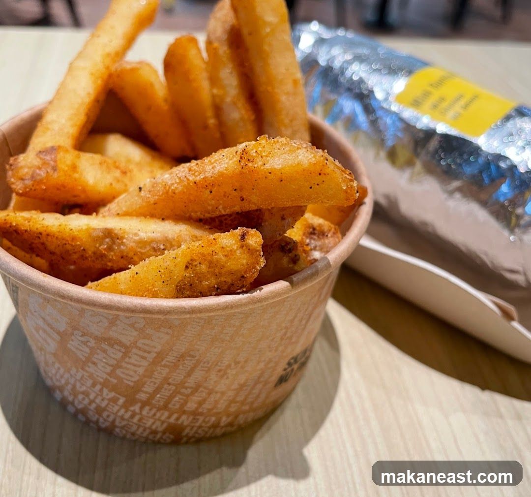 Seasoned Fries and Wrapped Food