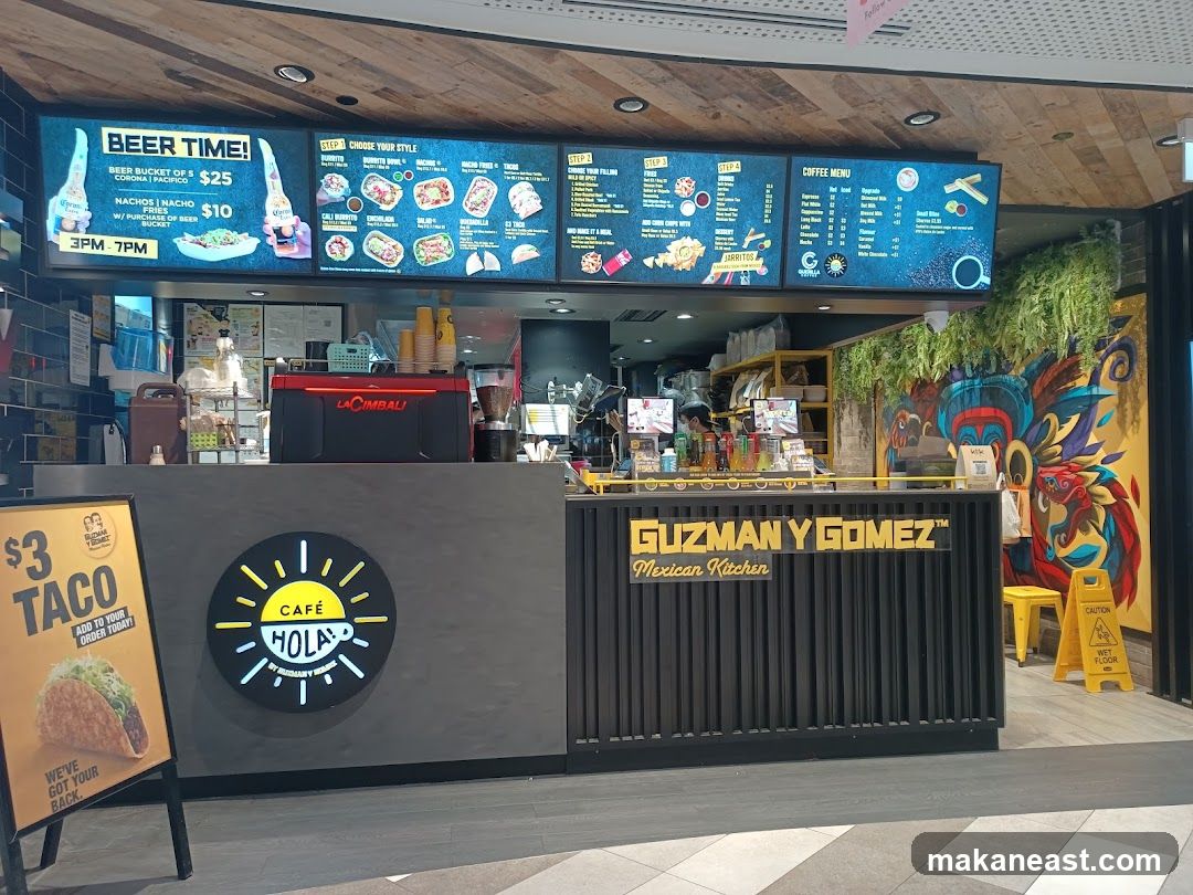 Guzman y Gomez and Cafe Hola Counter