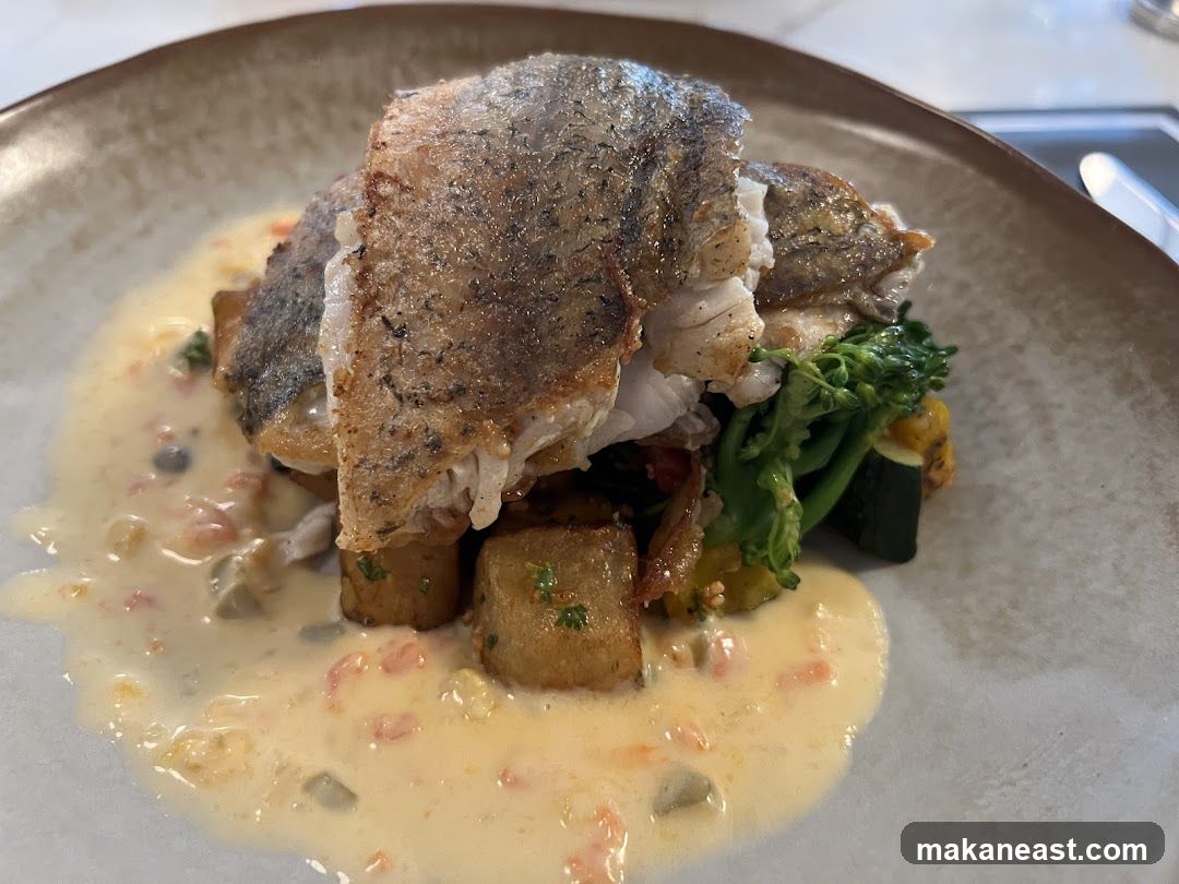 Fish dish with vegetables