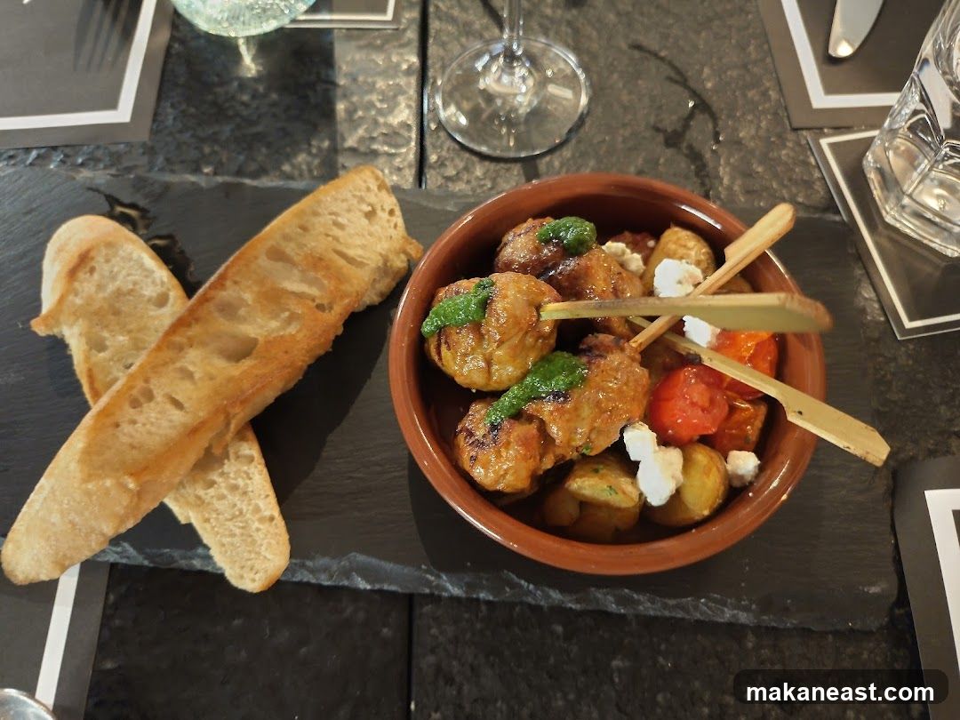Skewers with Bread