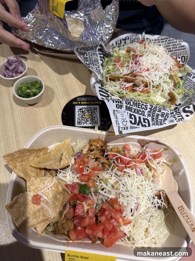 Burrito Bowl and Tacos