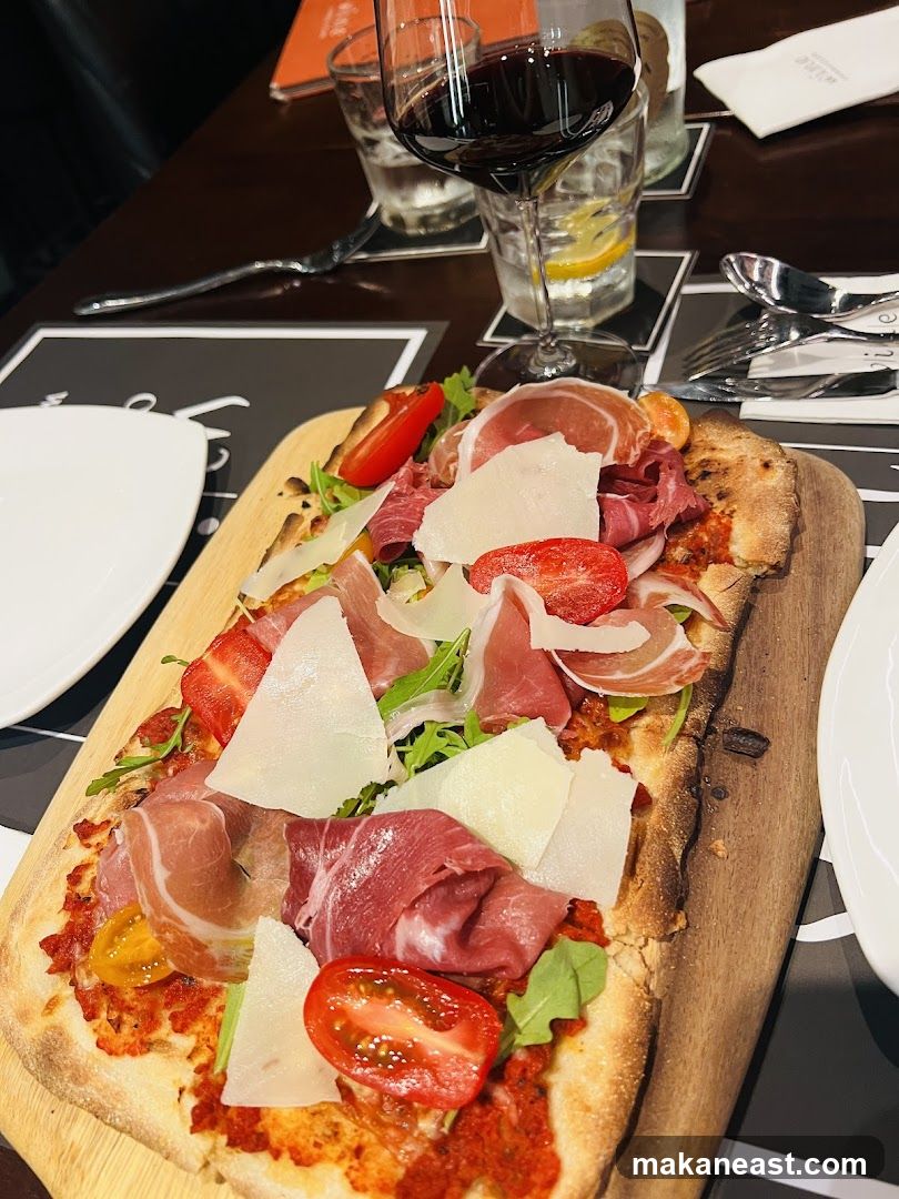 Flatbread with Prosciutto and Tomatoes