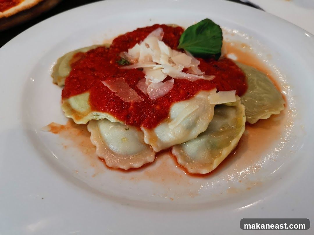 Ravioli with Tomato Sauce
