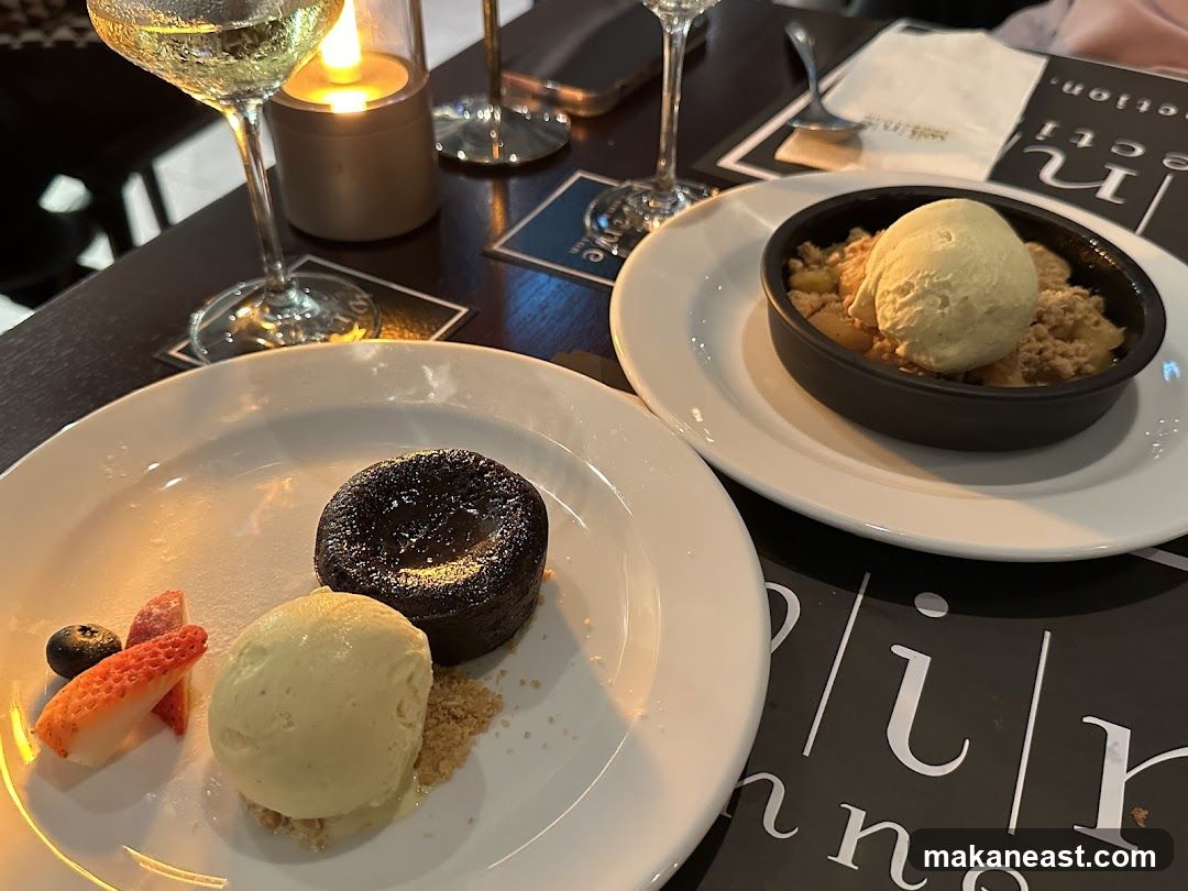 Dessert with Ice Cream