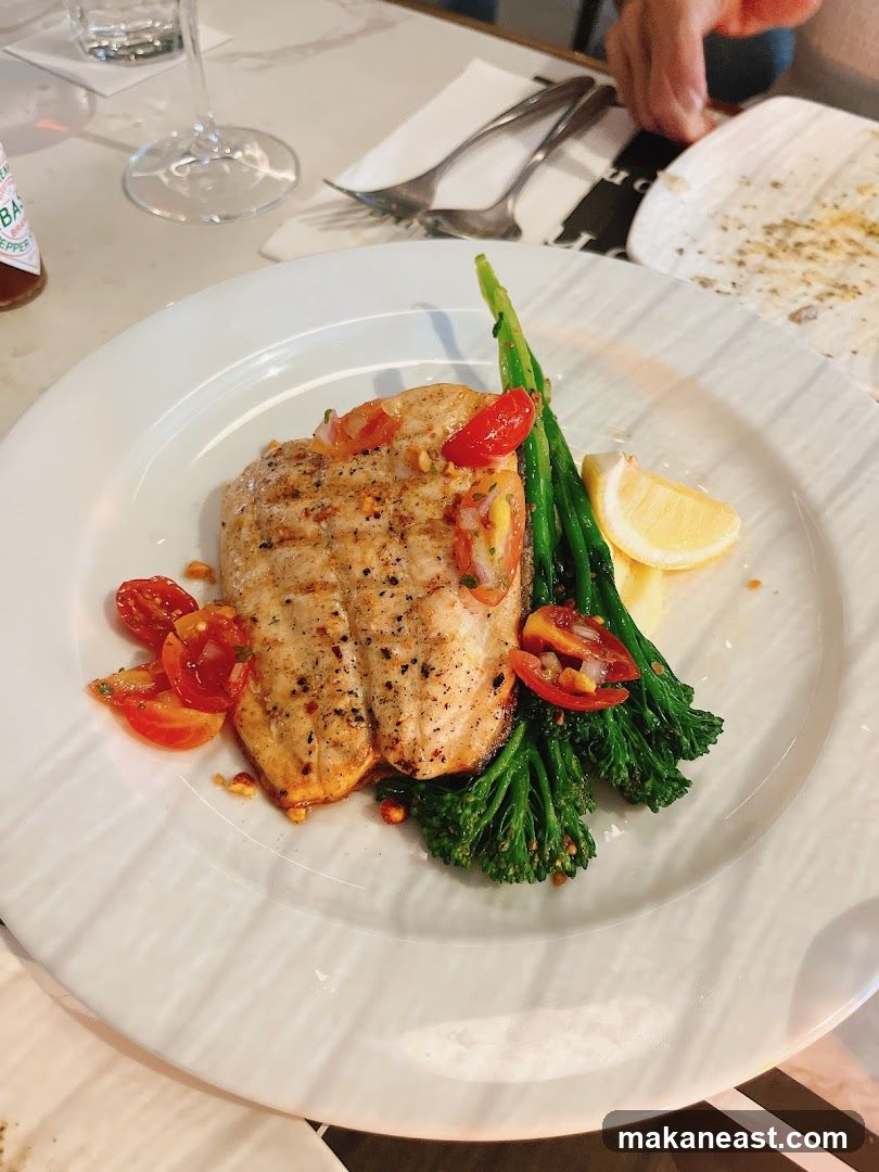 Salmon with Broccoli and Tomatoes