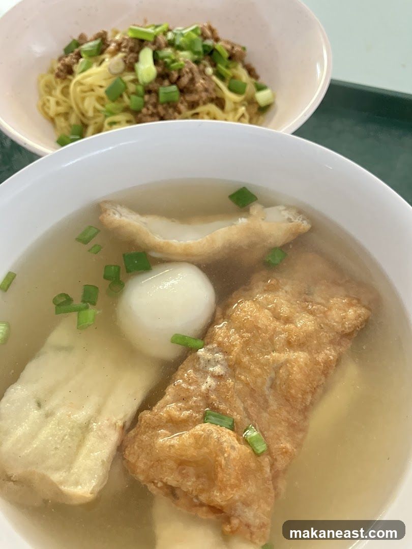 Noodles and Soup Dish