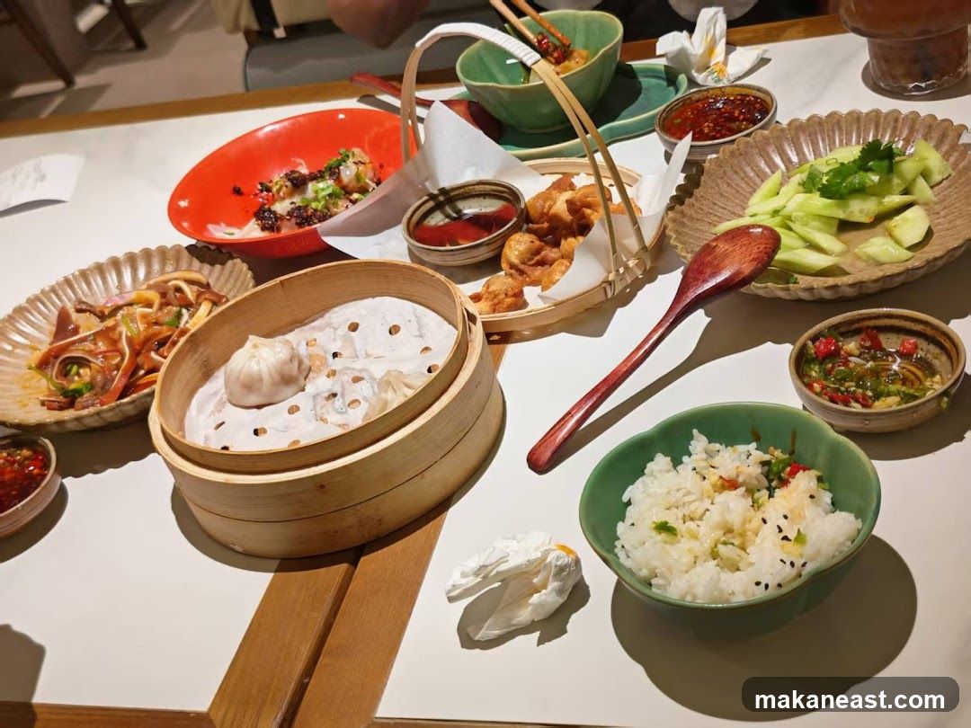 Various Dishes on a Table