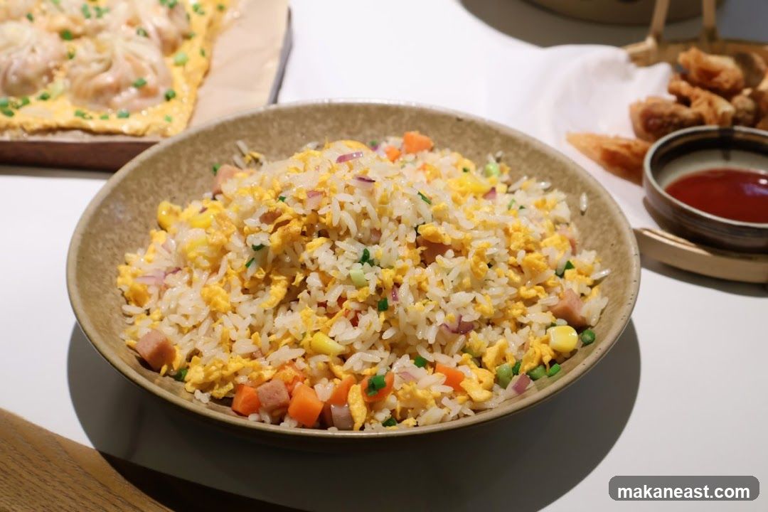 Fried Rice with Ham and Vegetables