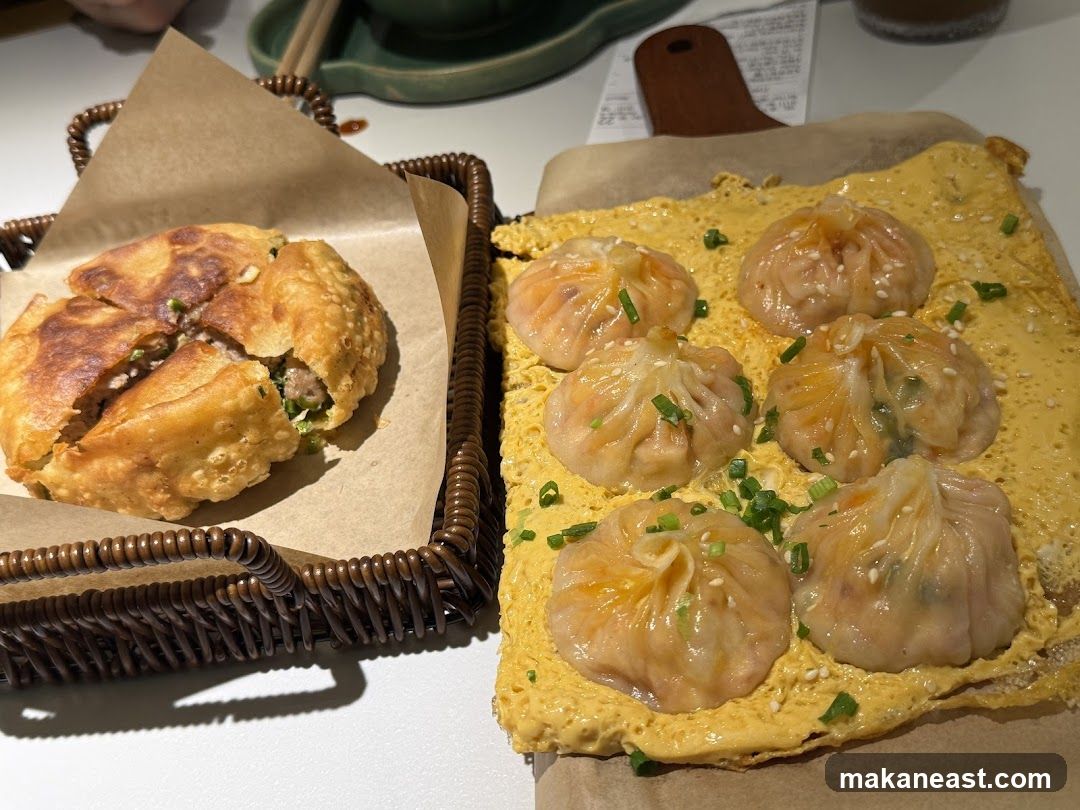 Dumplings and Fried Bun