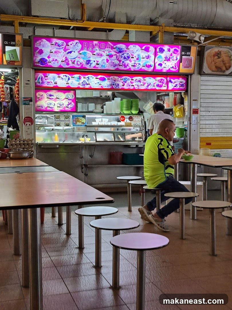 Dessert Stall with Seating Area