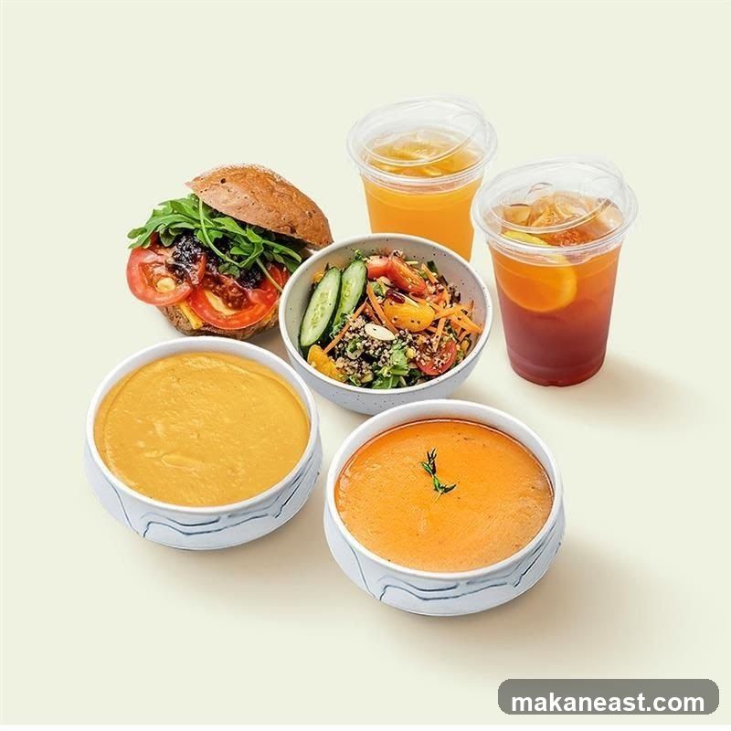 Assortment of Food and Drinks