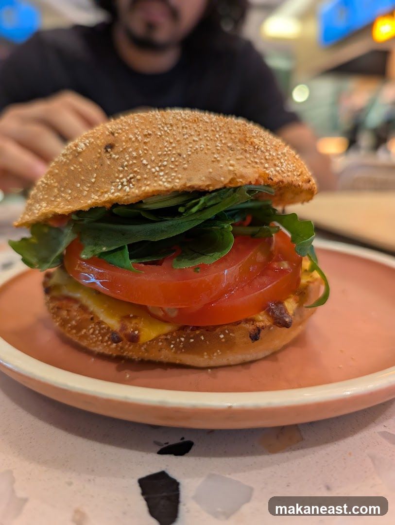 Burger with Tomato and Greens
