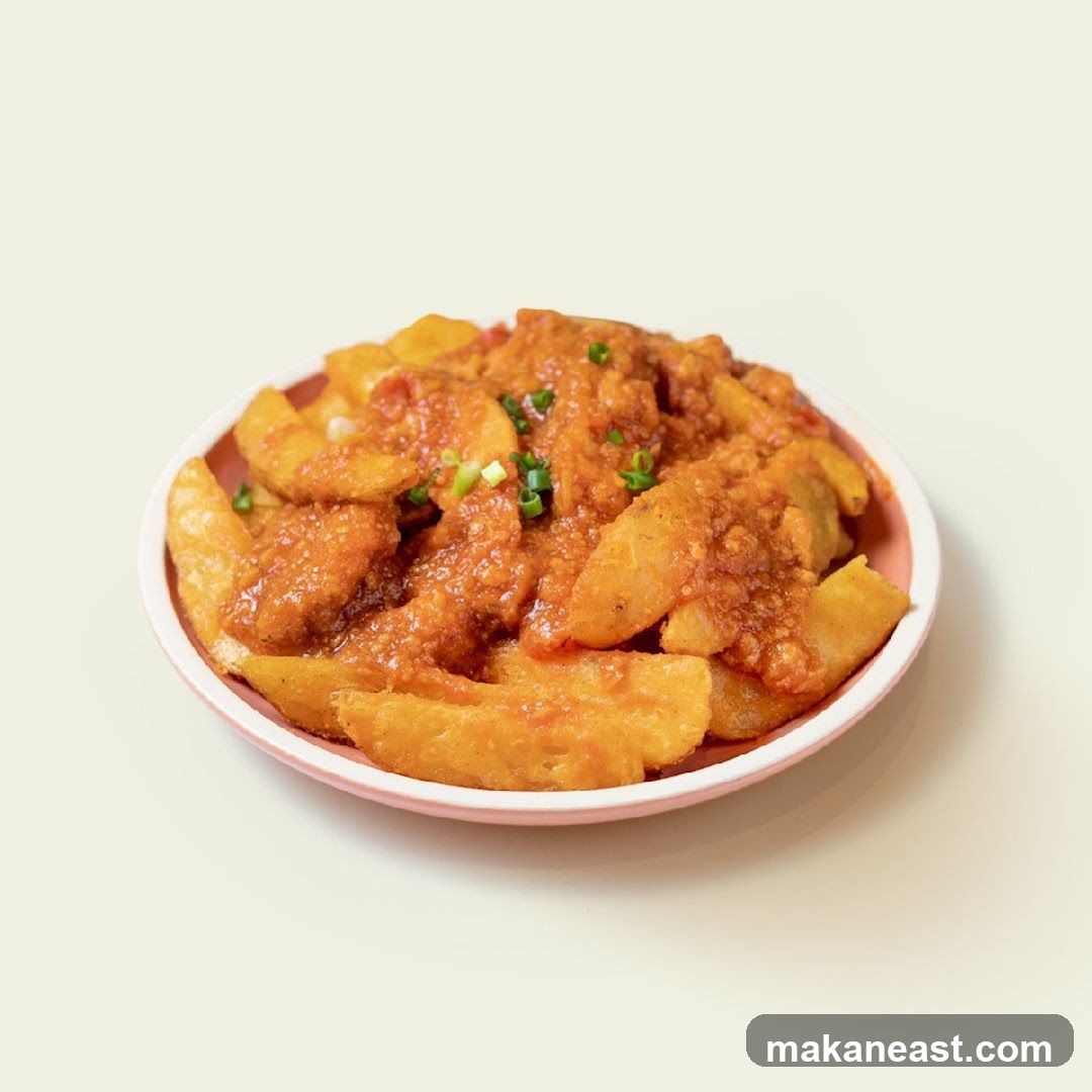 Potato Wedges with Sauce