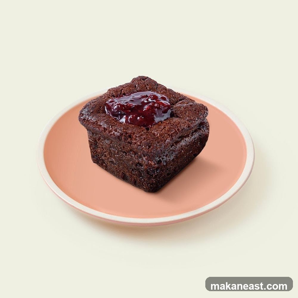 Chocolate Brownie with Berry Compote