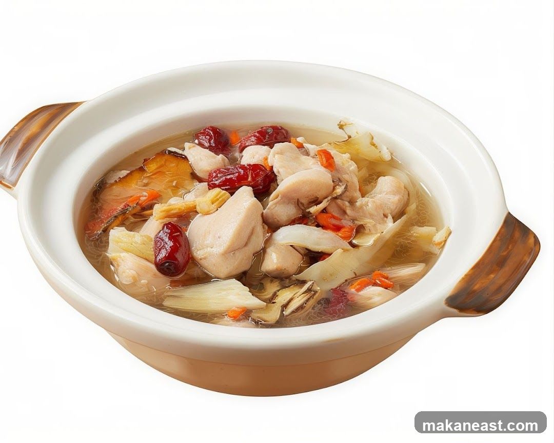 Chicken Soup with Herbs and Dates