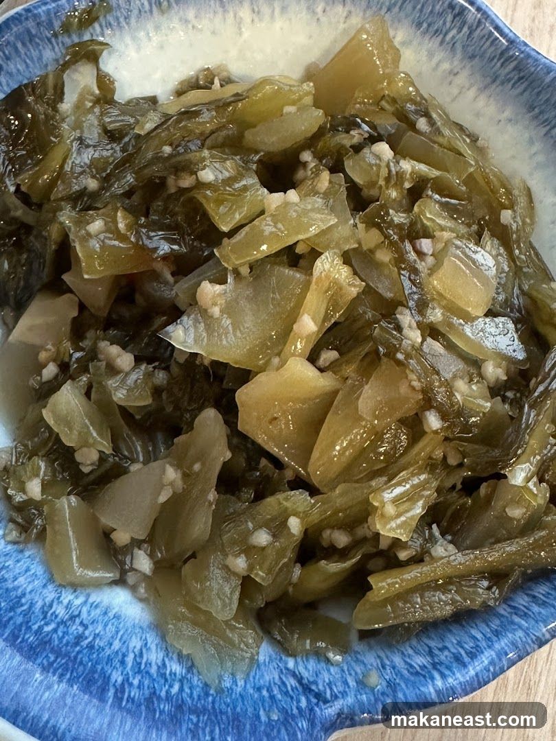 Pickled Greens with Garlic