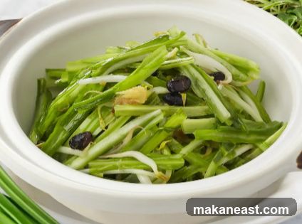 Stir-fried vegetables with black beans