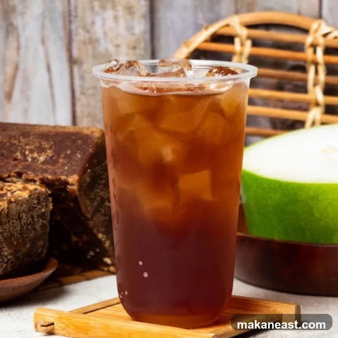 Brown Sugar Drink with Ice