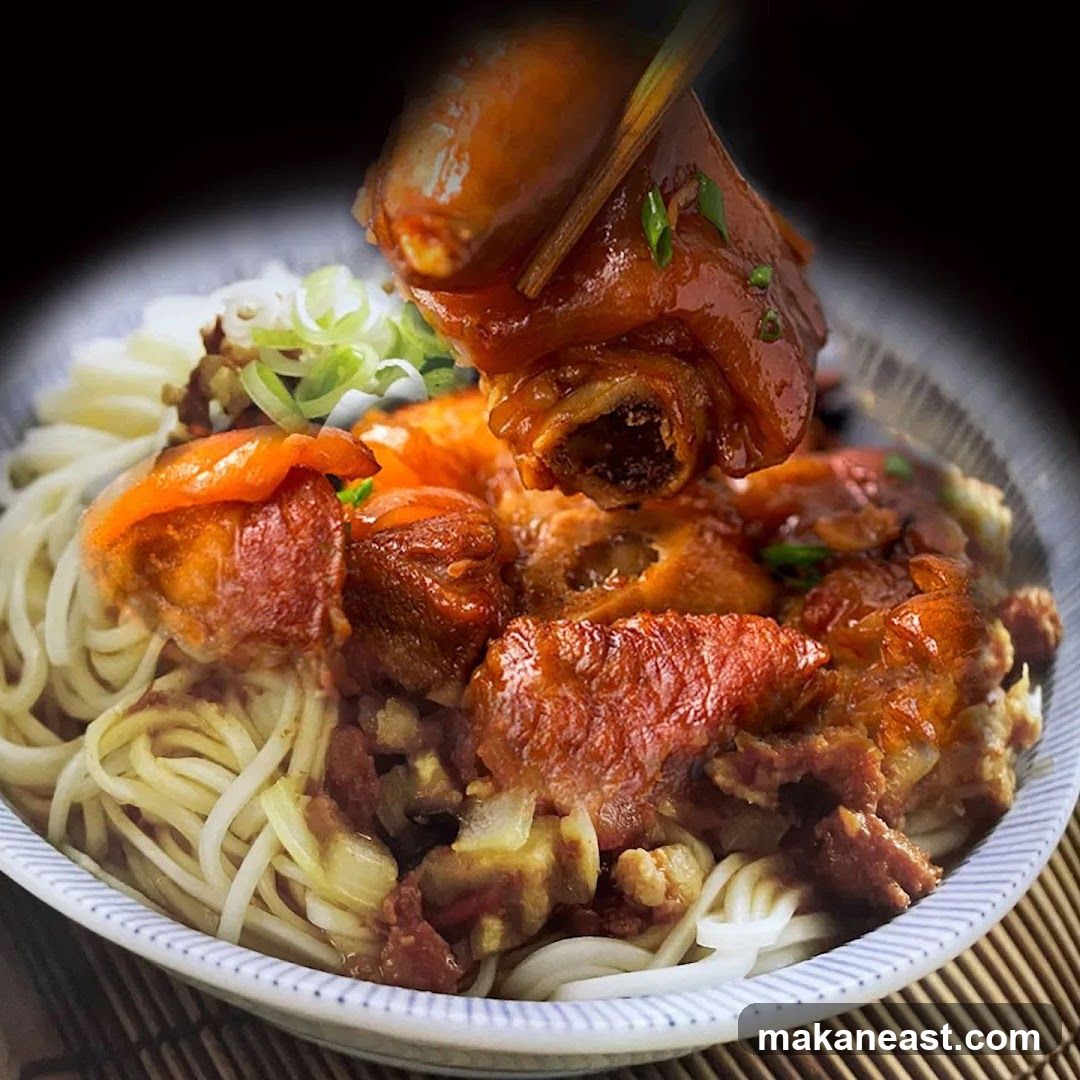 Braised Pork Knuckle Noodles