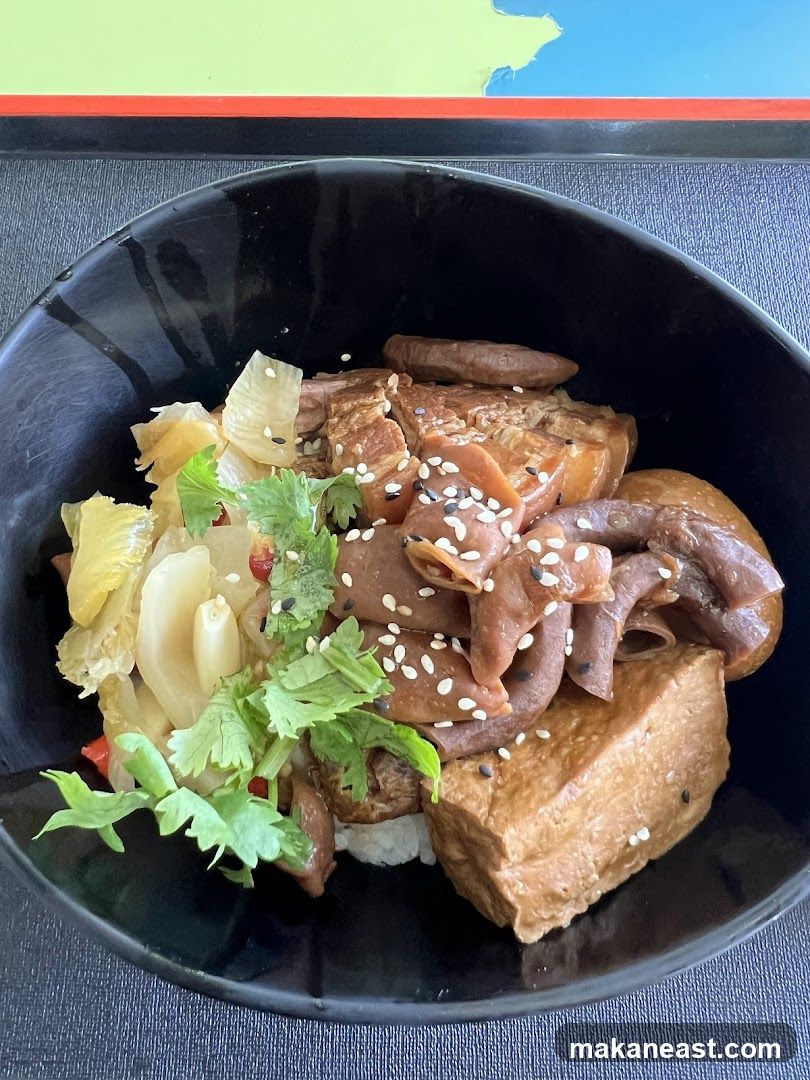Braised Pork Belly and Tofu Bowl