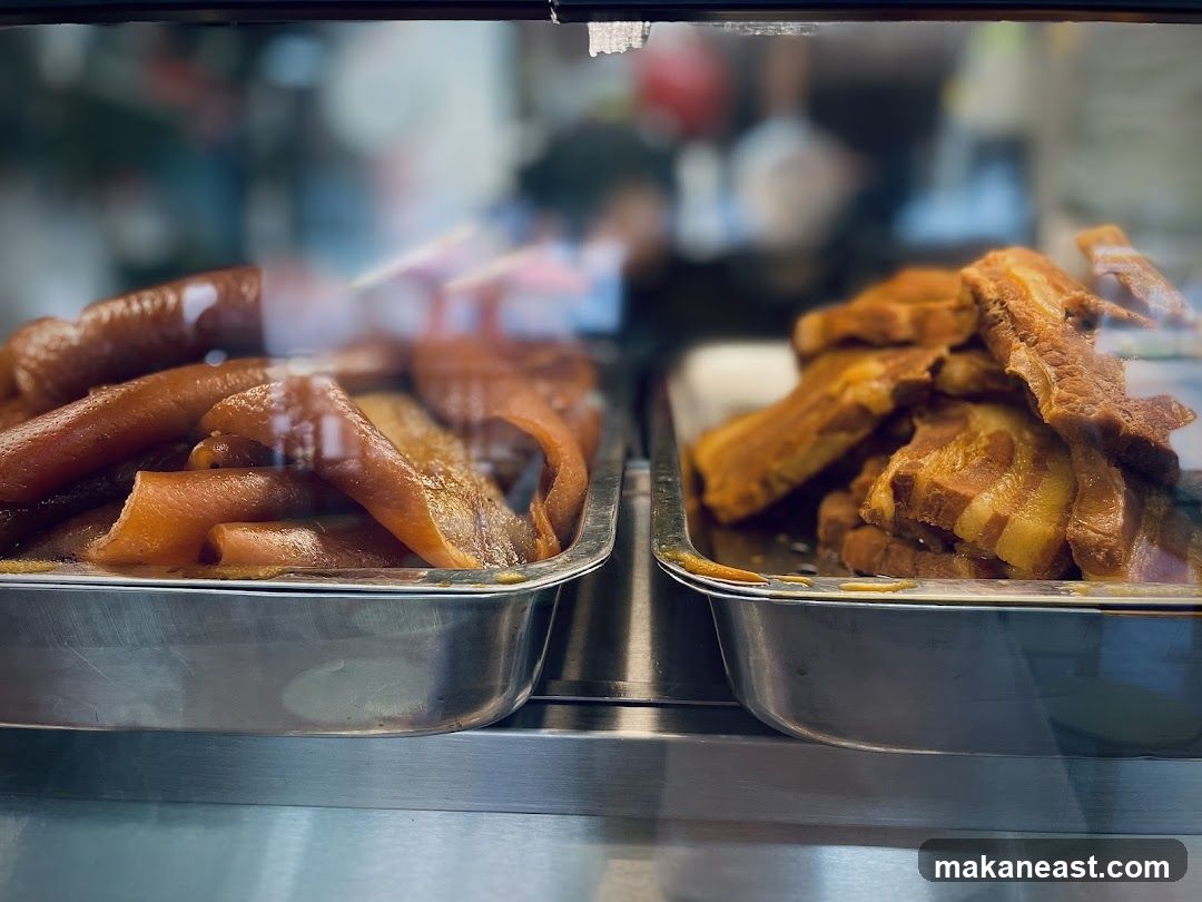 Braised Pork Belly and Pig Skin