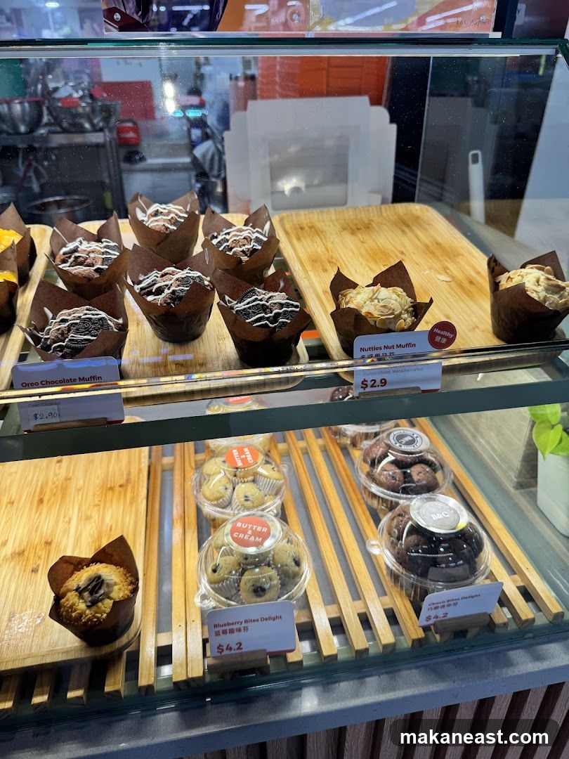 Muffins and Baked Goods Display