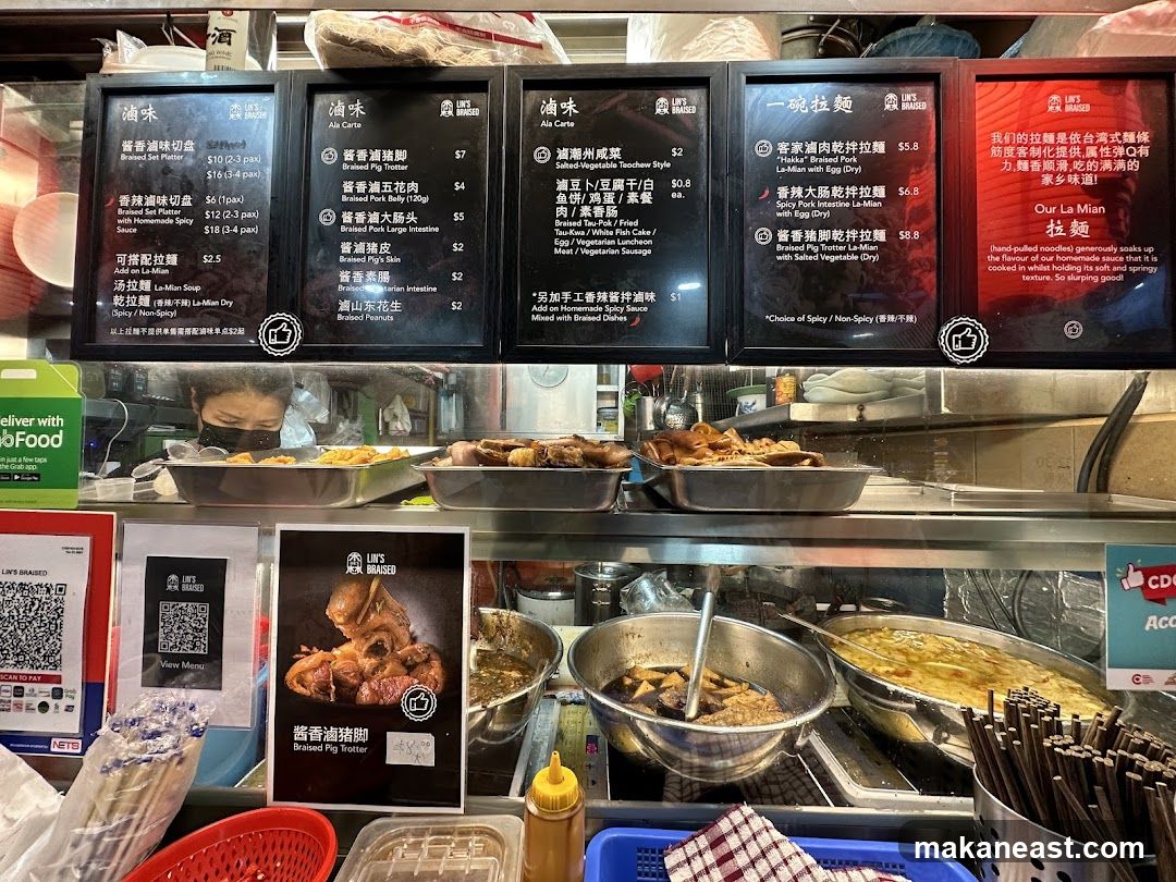 Food Stall Menu and Food Display