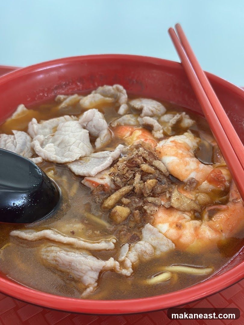 Noodle Soup with Pork and Shrimp