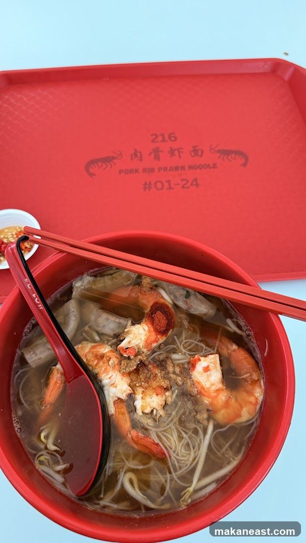 Pork Rib Prawn Noodles