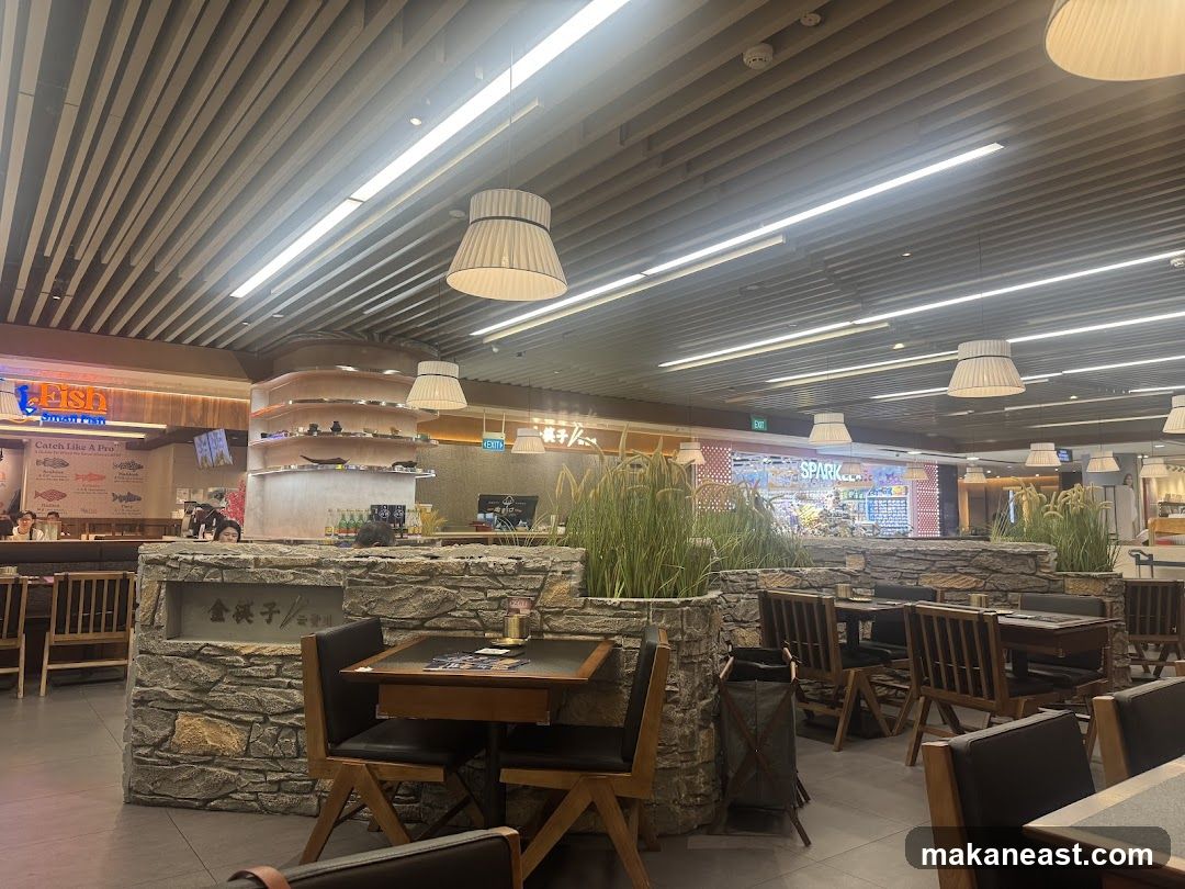 Restaurant Interior with Stone Accents