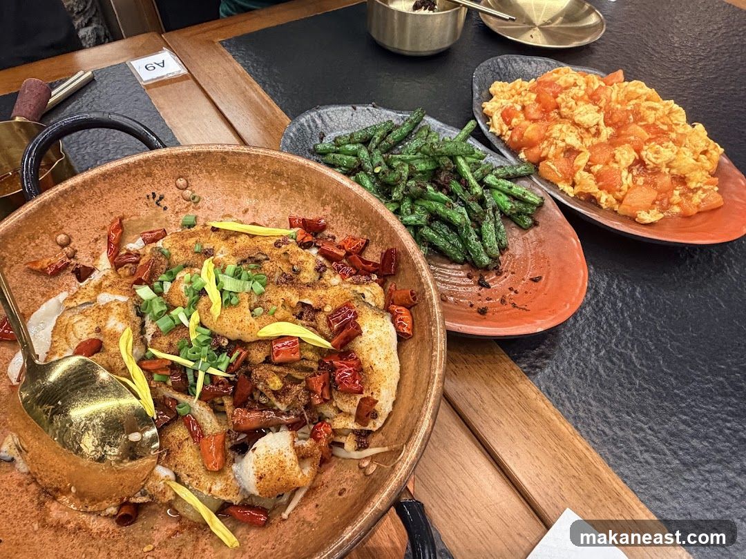 Dishes on a table