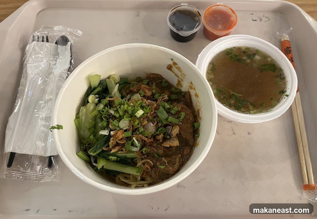 Noodle Dish with Soup and Condiments
