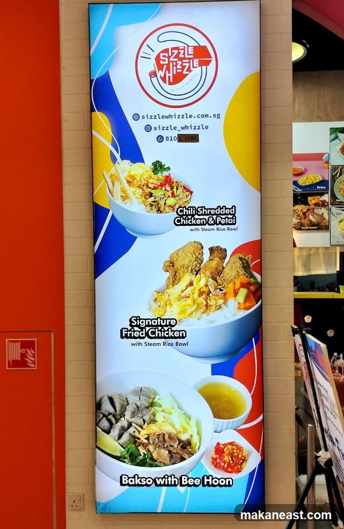 Sizzle Whizzle Menu