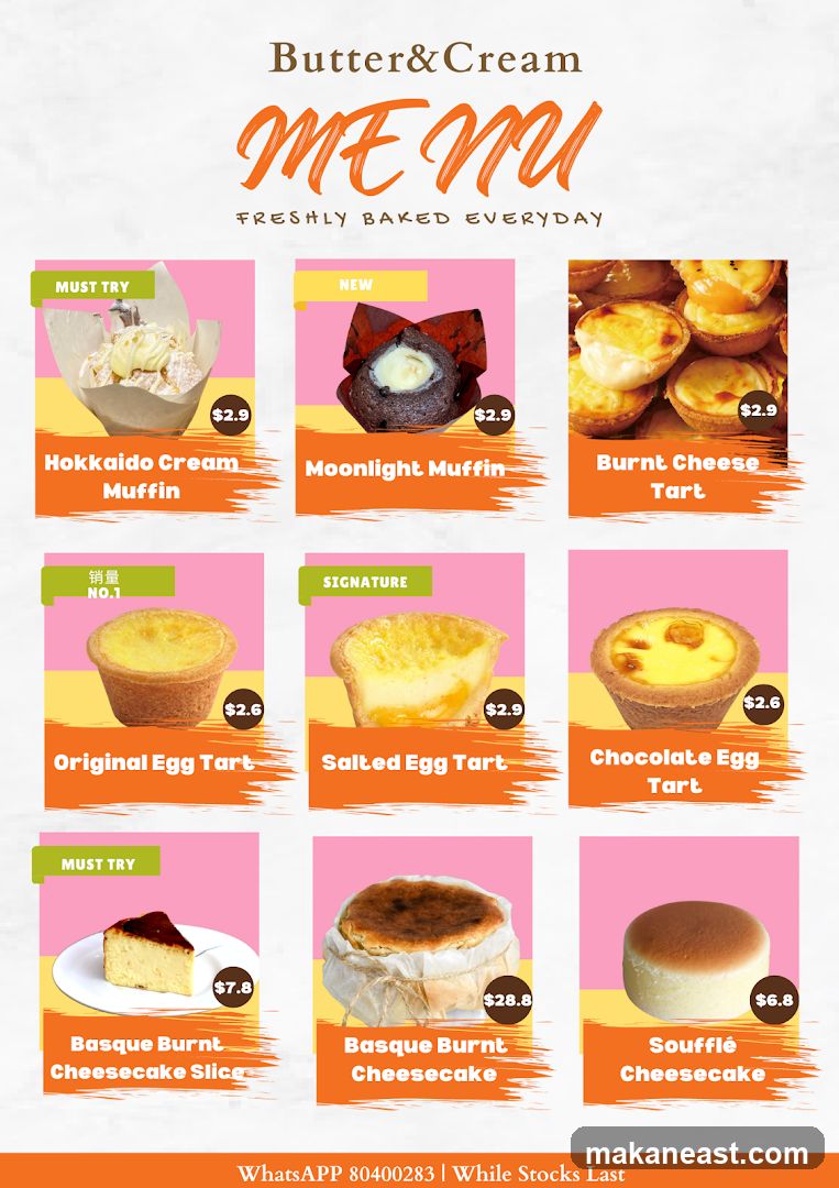 Butter&Cream MENU