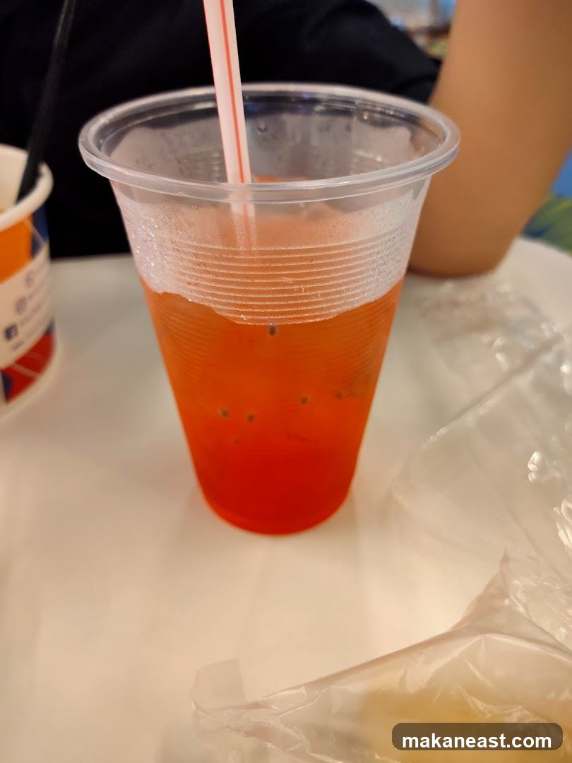 Orange Drink with Seeds