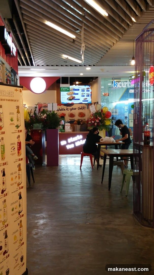 Food court dining area