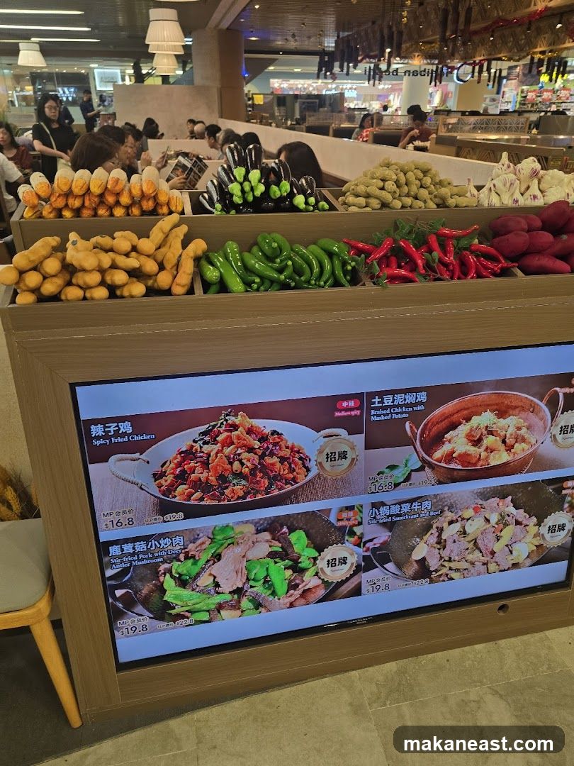 Food Display and Menu