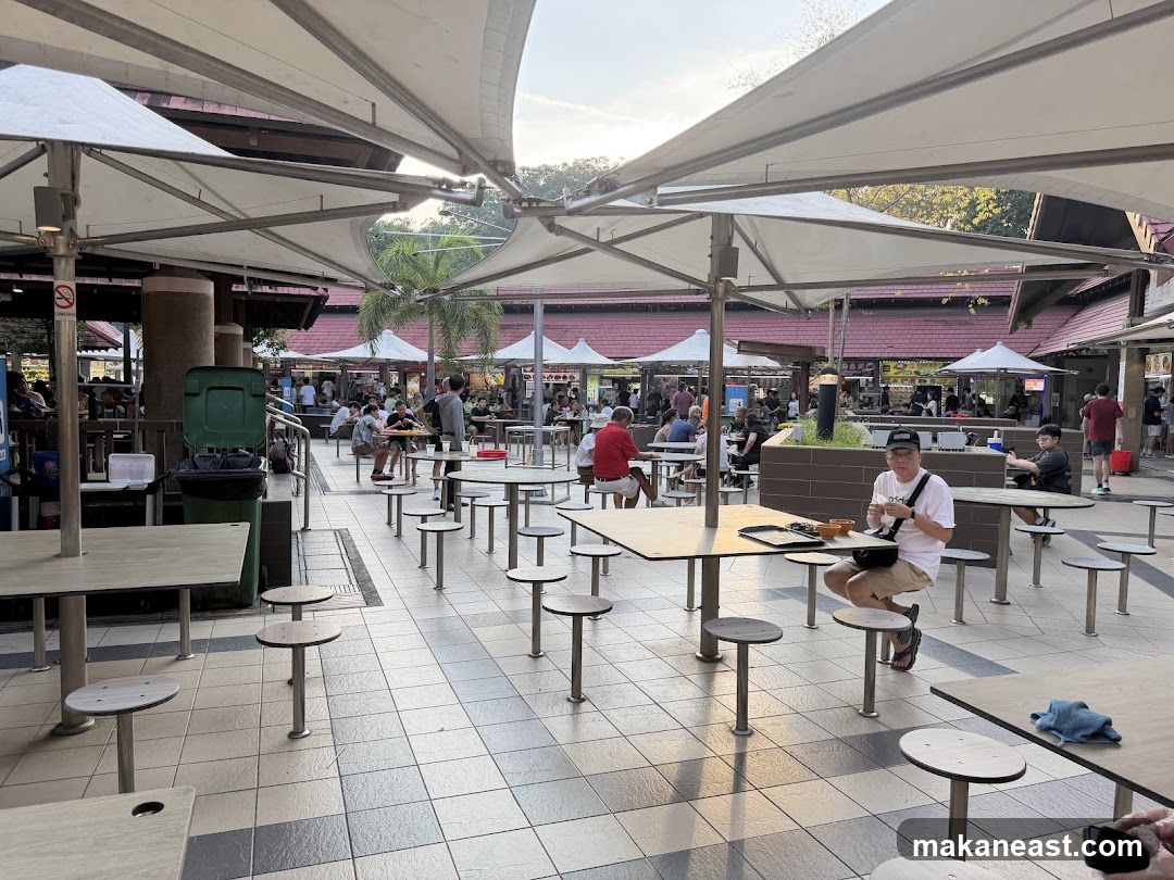 Outdoor Food Court Seating Area