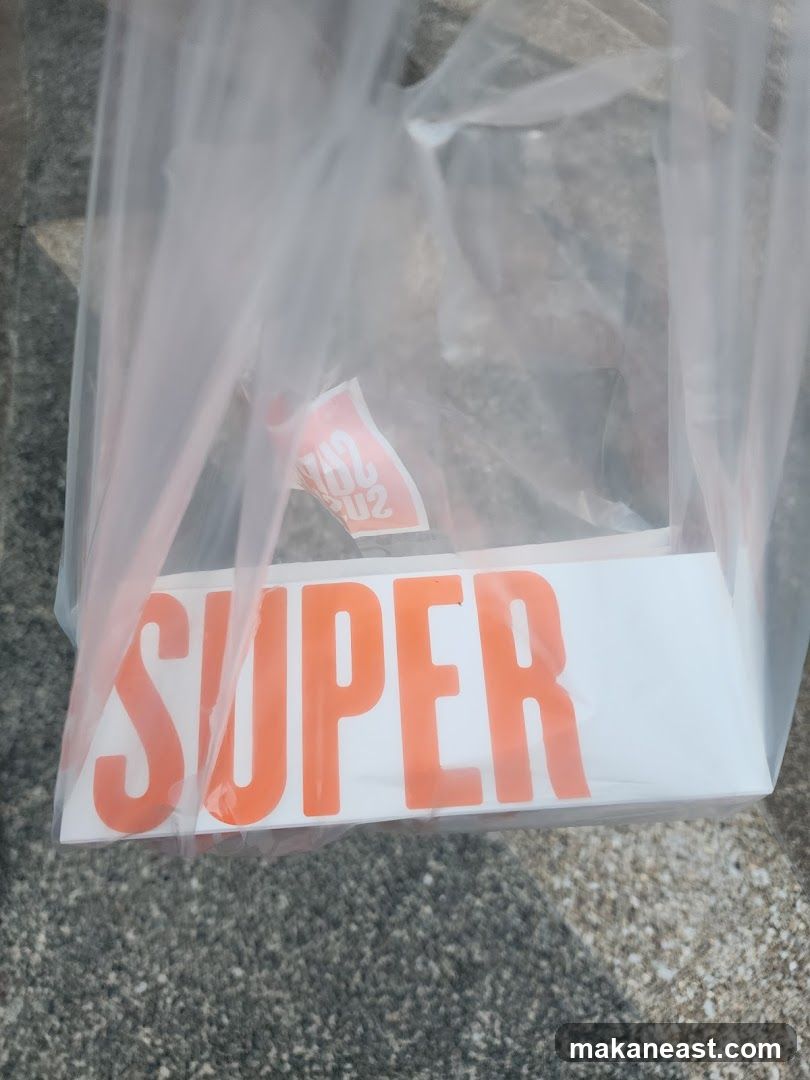 Sticker in a plastic bag