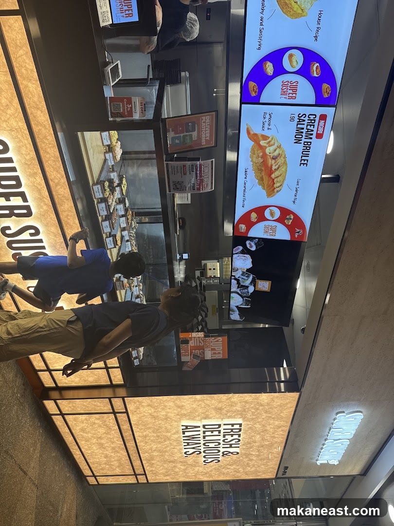 Sushi Display and Menu