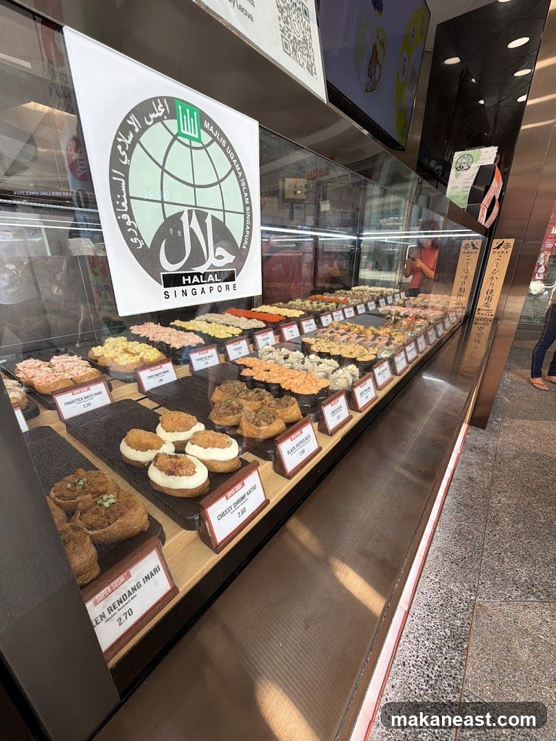 Halal Sushi Display