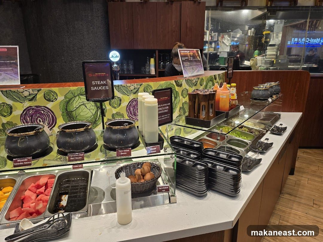 Buffet Sauce Station