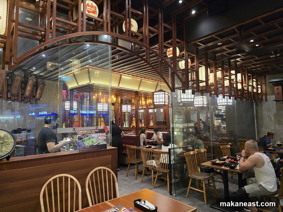 Restaurant Interior with Asian Decor