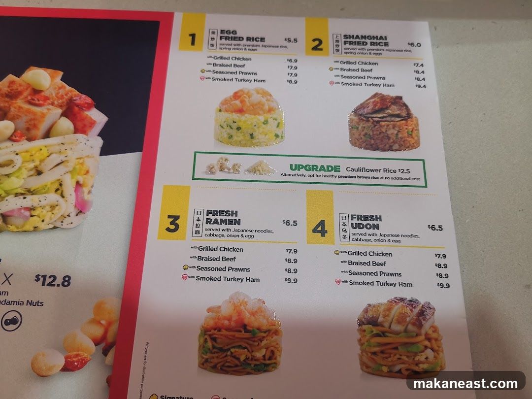 Menu Items