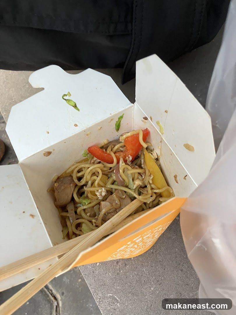Noodle Box with Chopsticks