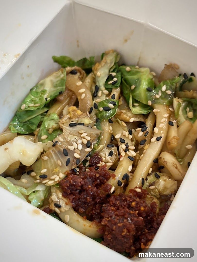 Noodles with Vegetables and Chili Paste