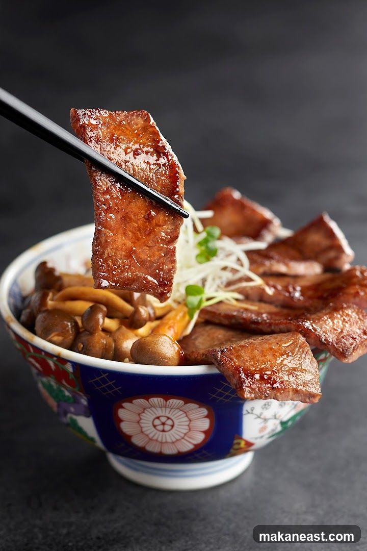 Beef Tongue Donburi