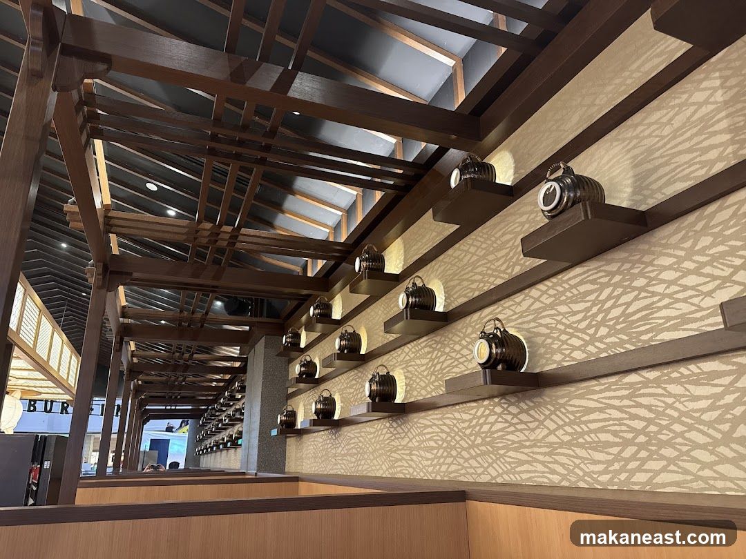 Restaurant Interior with Decorative Lanterns