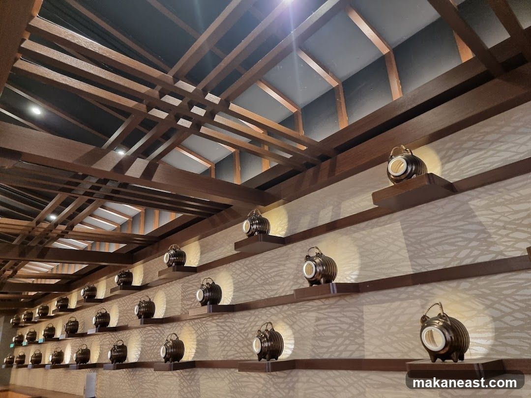 Decorative Piggy Banks on Shelves